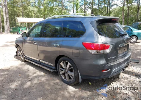 2015 Nissan Pathfinder Platinum from USA, damaged, VIN 5N1AR2MM7FC621449